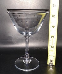 Atomic Starburst Champagne Coupe Glasses 5 Piece Cocktail Wine MidCentury Modern