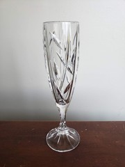 Stuart Crystal Redhouse STU114 Fluted Champagne Glass – 8.5″ Tall – Unsigned