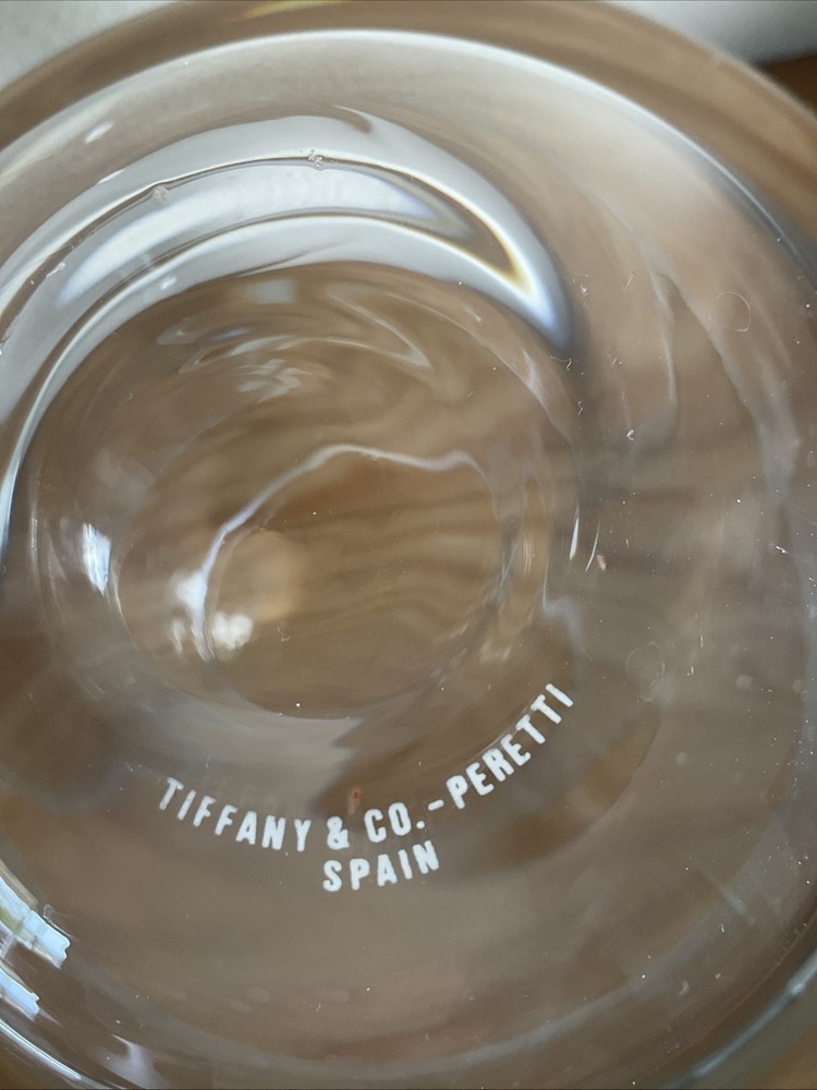 Tiffany & Co-Peretti Thumb Print Brandy Snifter/ Single Stemless Glass