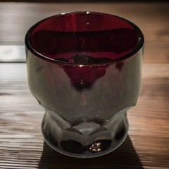 Anchor Hocking Glass Company ROYAL RUBY Red «Georgian» Flat Water Tumbler