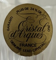 CRISTAL d’ARQUES Crystal Classic Iced Beverage Glasses France Set of 2