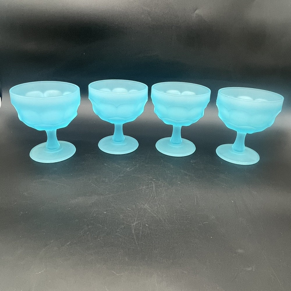 Westmorland Ashburton Blue Mist Sherbet Glasses – Set Of 4