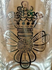 Vtg 4 Royal Queen’s Silver Lusterware Dorothy Thorpe MCM Cocktail HiBall Glasses
