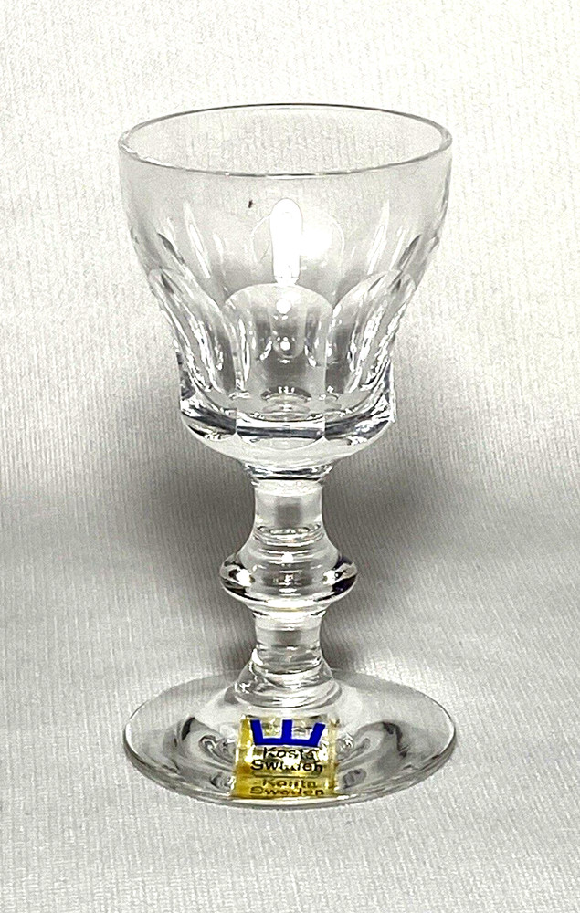 KOSTA BODA ~ Early Fine Crystal 3.3″ Stemmed CORDIAL GLASS (KOS13) ~ Sweden