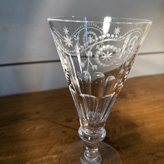 William Yeoward Crystal BUNNY 6 7/8 “ Wine Goblet; United Kingdom- Exc Condition