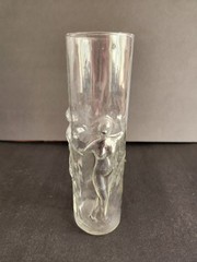 1 Vtg Libbey La Femme 3D Nude Female High Ball Glass Cocktail Tumbler
