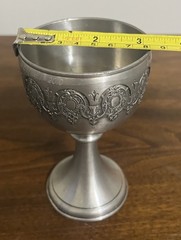 Pewter Residenz Wine Goblet – 6oz Measuring 5-1/2”, this goblet is made German