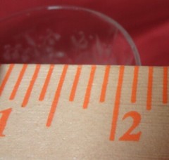 HTF HEISEY ORCHID plate etched #507 small 5 1/4″ GLASS WINE GOBLET – 5025- MINT!