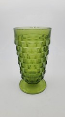 Iced Tea / Water Footed Goblet Indiana Glass or Colony Whitehall Green #521