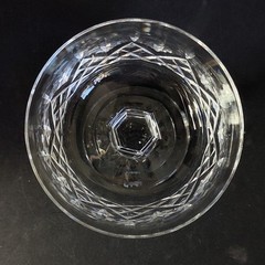 WATERFORD LISMORE CHAMPAGNE GLASS, Cut Lead Crystal, 4 1/8″, 6 oz, IRELAND
