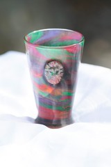 Color Shifting Resin Glassware featuring a Glass Lion