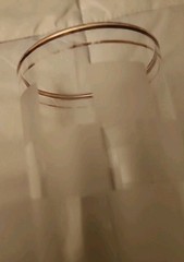 Four Federal Glass 12 oz Tumblers Clear & Frosted Checked With Double Gold Rim