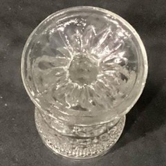 Anchor Hocking Wexford Wine Glasses, Set of 2, Diamond Cut Pattern Pressed Glass