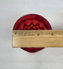 5 Noritake Perspective Ruby Wine Glasses With Thumbprint & Panel Design