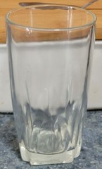 Libby Square Base Clear Juice Drinking Glass Vintage 4×2 Inches