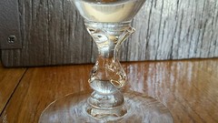 Pair (2) of Tiffin Franciscan Argenta IceTea Glasses Clear Platinum Trim 6 1/2″