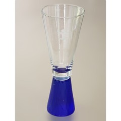 Vintage Royal Caribbean Cruise Lines Blue Gold & Green 1.5oz Footed Shot Glasses