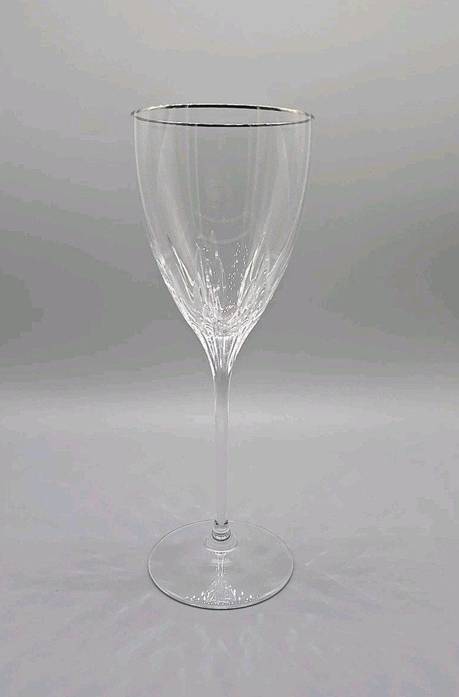 Lenox «Firelight» Crystal Wine Glass with Platinum Rim