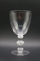 Lalique Crystal Saint Hubert Water Goblet 6 1/8 Inches France
