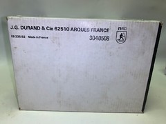 Rare 6 Fluted Champagne Flamenco J.G DURAND & Cie 62510 ARQUES France 5 1/2 Oz