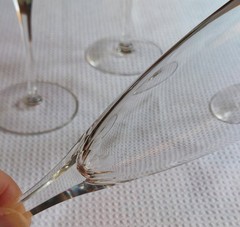RARE VTG Seneca Glass Co. Lead Crystal Connoisseur Champagne Flutes SET OF FOUR