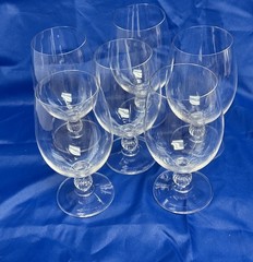 Set of 12 Rondelle (Plain Bowl, No Trim)by GORHAM CRYSTAL (Very Rare)