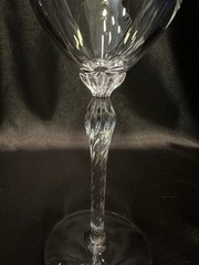 Set Of 4~Lenox~Monroe Gold Trim~Crystal Wine Glasses 7 5/8 Inch~EUC