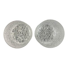 Vintage Iittala Ultima Thule Double Old Fashioned Glass Tapio Wirkkala MCM Pair
