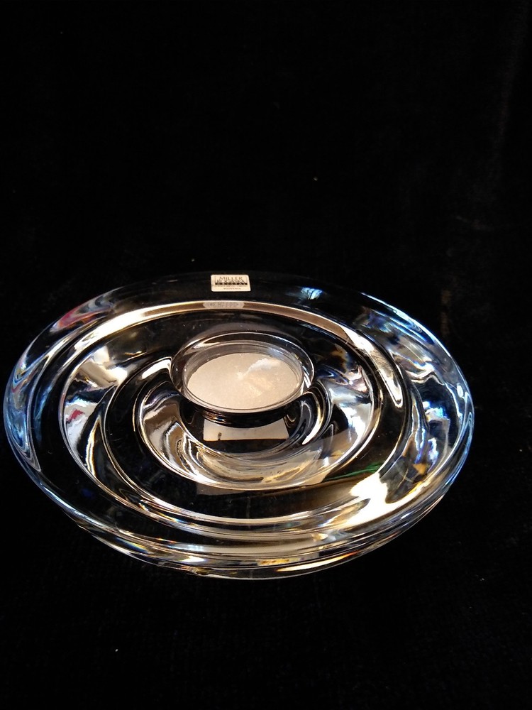 Miller Rogaska Crystal VORTEX Votive Reed and Barton Co. Slovenia