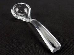 Fostoria Raleigh Crystal Clear Mayonnaise Bowl w/ Under Plate and Ladle-3 pcs.