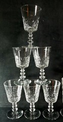 Vintage 1930s Or 1940s Hawkes Mystic Crystal Set Ice Tea Water Juice Sherbet EXC