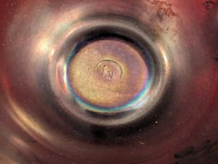 Set/6 Signed Northwood Amethyst Carnival Art Glass Punch Cups – Grape & Cable