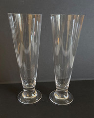 SET OF 2 WATERFORD CRYSTAL “MARQUIS” PILSNER BEER GLASSES 9.25” X 3”