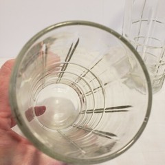 2 Retro Vintage Anchor Hocking Tall Drinking Glasses
