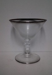 Glastonbury Lotus COLONIAL 92 (PLATINUM) Champagne Glasses SET OF THREE