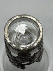 Aperitif Glasses Vintage Grape Vine Pattern Silver Plate 3.5” Tall Lot Set Of 4