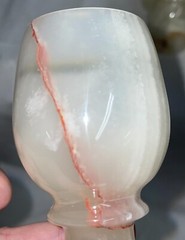 Onyx Alabaster Unique Set Of 5 Small Goblets 3.75″ Multi-Color