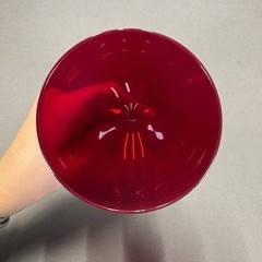 Lenox Crystal Holiday Gems Red Ruby Balloon Goblets Glasses 8 7/8″ Set of 4