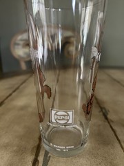 1973-76 Pepsi Collector Series Looney Tunes. 3 PC Warner Bros Glass.