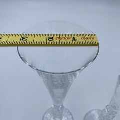 Vtg French Cristal D’Arques Champagne Flutes Millenium 2000 Crystal