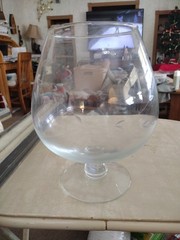 Vintage Princess House Heritage Large Brandy Snifter 9″ Centerpiece Vase