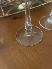 Oscar de la Renta WALDORF Crystal Toasting Flutes 8 7/8″ PAIR