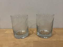 2 Vintage Whiskey On The Rocks Lowball Glasses – Kennedy Space Center Florida