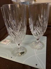 Shannon Crystal Designs Of Ireland Ice Tea Goblet Glass Lead Crystal Set Of 3