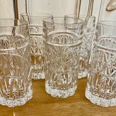 Vintage D’Adriana Luna Lead Crystal Tumblers/Glasses (5) – Shabby Chic Tradition