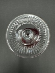 Nachtmann Traube Crystal Wine Glass Dark Red Cut to Clear 8 1/4″ Germany