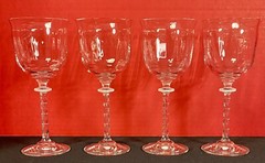 Southern Living Gallery Collection CRYSTAL OPTIC 7 5/8″ Wine Water GLASSES