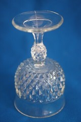 VINTAGE INDIANA TIARA CLEAR DIAMOND POINT 6 OZ. WINE GLASSES SET OF 4