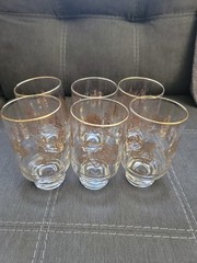 VTG. NAUTICAL SCENE GLASSES.