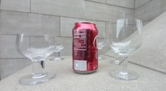 Rosenthal Glass Barware 6x Pieces of Drinkware «PLUS» Pattern 1980s